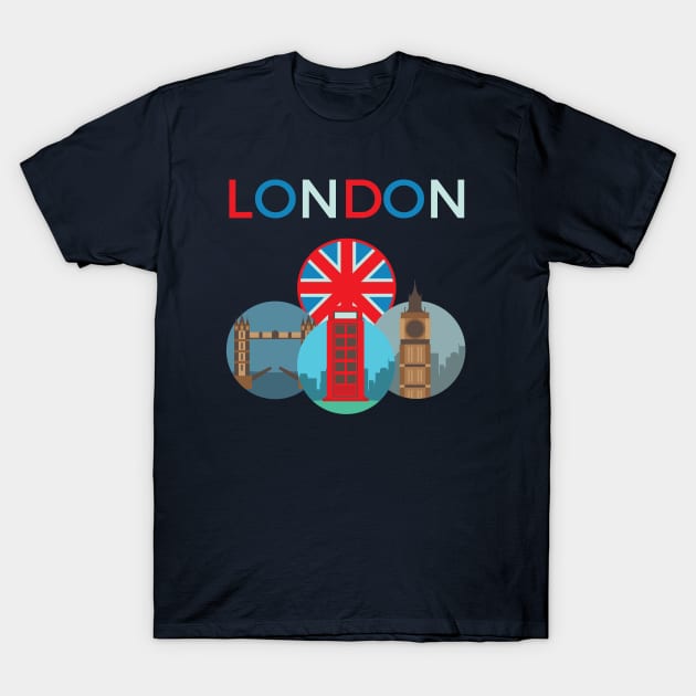 London Landmarks T-Shirt by superdupertees